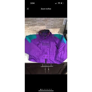 Edelweiss skiwear vintage 90s womens puffer jacket size L BP